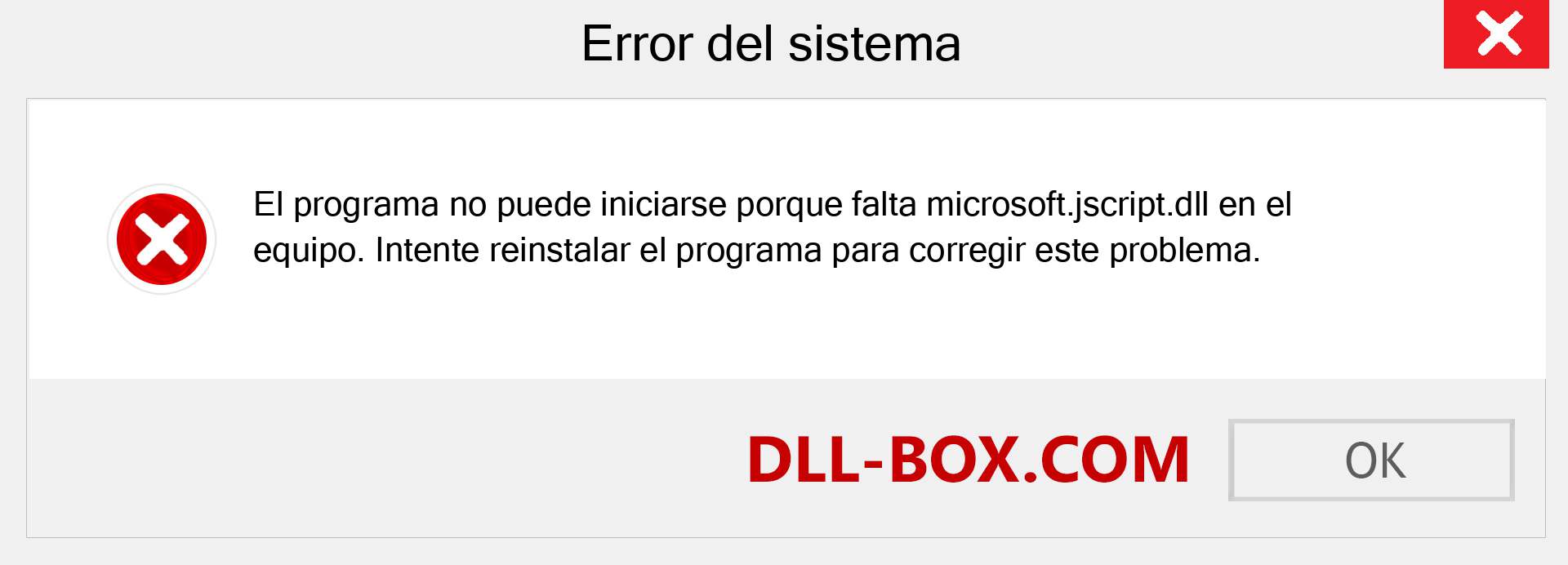 ¿Falta el archivo microsoft.jscript.dll ?. Descargar para Windows 7, 8, 10 - Corregir microsoft.jscript dll Missing Error en Windows, fotos, imágenes