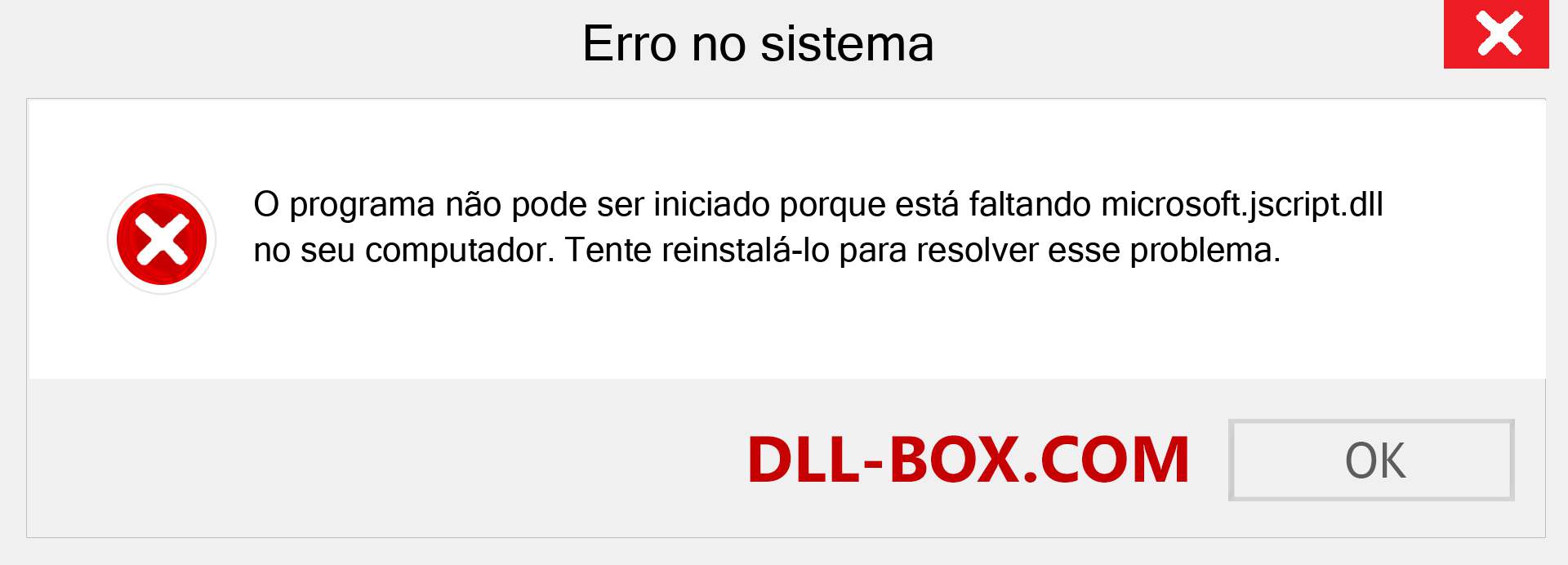 Arquivo microsoft.jscript.dll ausente ?. Download para Windows 7, 8, 10 - Correção de erro ausente microsoft.jscript dll no Windows, fotos, imagens